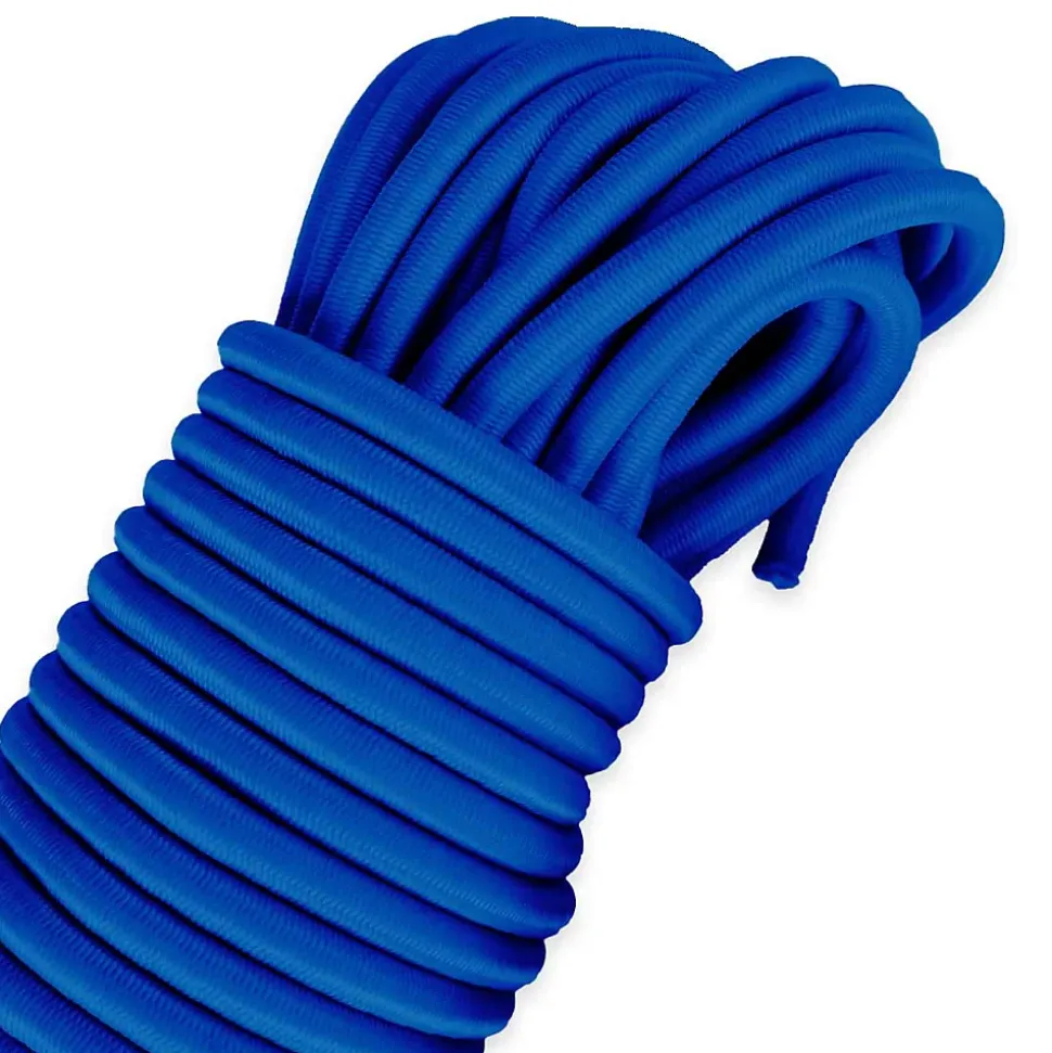 Sandow élastique Bleu 80 mètres - Qualité PRO TECPLAST 9SW - Tendeur pour bâche de diamètre 9 mm