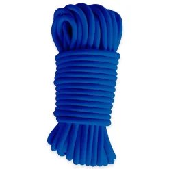 Sandow élastique Bleu 90 mètres - Qualité PRO TECPLAST 9SW - Tendeur pour bâche de diamètre 9 mm