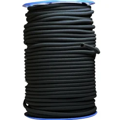 Sandow élastique Diamètre 9 mm 10 mètres Tendeur Couleur Noire Fixation Baches
