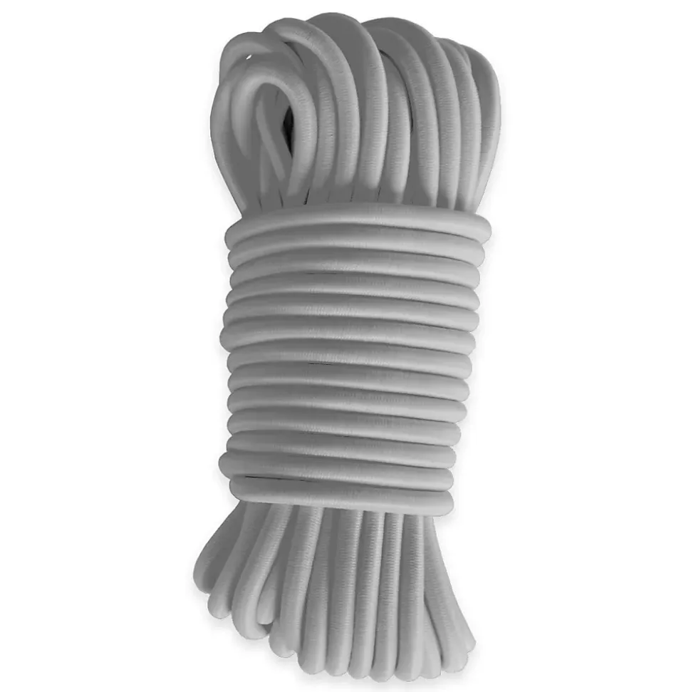 Sandow élastique Gris 90 mètres - Qualité PRO TECPLAST 9SW - Tendeur pour bâche de diamètre 9 mm
