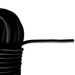 Sandow élastique Noir 80 mètres - Qualité PRO TECPLAST 9SW - Tendeur pour bâche de diamètre 9 mm