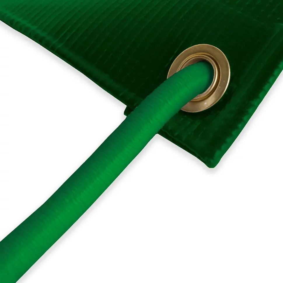 Sandow élastique Vert 25 mètres - Qualité PRO TECPLAST 9SW - Tendeur pour bâche de diamètre 9 mm