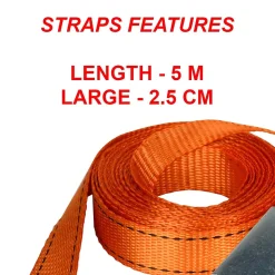 Sangle à cliquet de 5 m Orange Master Lock