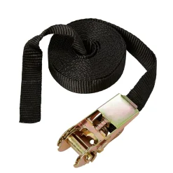 Sangle d'arrimage à cliquet noir 5 m x 25 mm