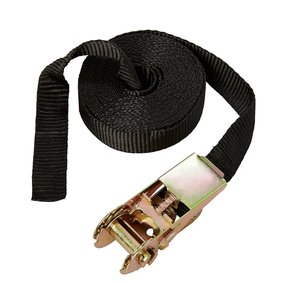 Sangle d'arrimage à cliquet noir 5 m x 25 mm