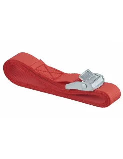 Sangle de serrage, 2.5m à boucle autoserrante, rouge - THIRARD
