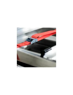 Sangle de serrage, 2.5m à boucle autoserrante, rouge - THIRARD
