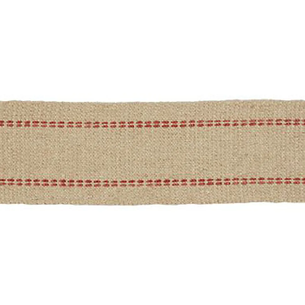 Sangle en jute écru l. 60 mm, vendue au mètre linéaire