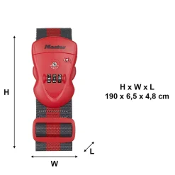 Sangle pour bagages à combinaison TSA 2 m Master Lock