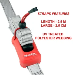 Sangle prémontée à boucle autoblocante 2,5m x 25mm Master Lock