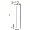 SAUTER Chauffe-eau électrique plat connecté GUELMA 80L blanc - multiposition