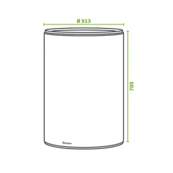 SAUTER Chauffe-eau électrique CANGAR vertical mural 75L - ACI Hybride