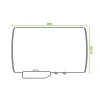 SAUTER Chauffe-eau électrique CANGAR horizontal mural 100L - ACI Hybride