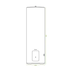 SAUTER Chauffe-eau électrique CANGAR vertical sur socle 300L - ACI Hybride