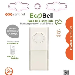 SCS SENTINEL Bouton poussoir additionnel Ecobell CAC0050