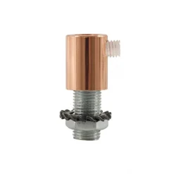 Serre-Câble Cylindrique Métal Cuivré avec Tige Écrou et Rondelle - Accessoires de Fixation Métalliques