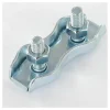 Serre-câble plat duplex Acier zingué Câble De 4 - 5 pièces