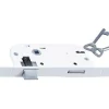Serrure à encastrer pour clé porte intérieure 40 mm blanc bout carré