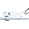 Serrure à encastrer pour clé porte intérieure 40 mm blanc bout rond