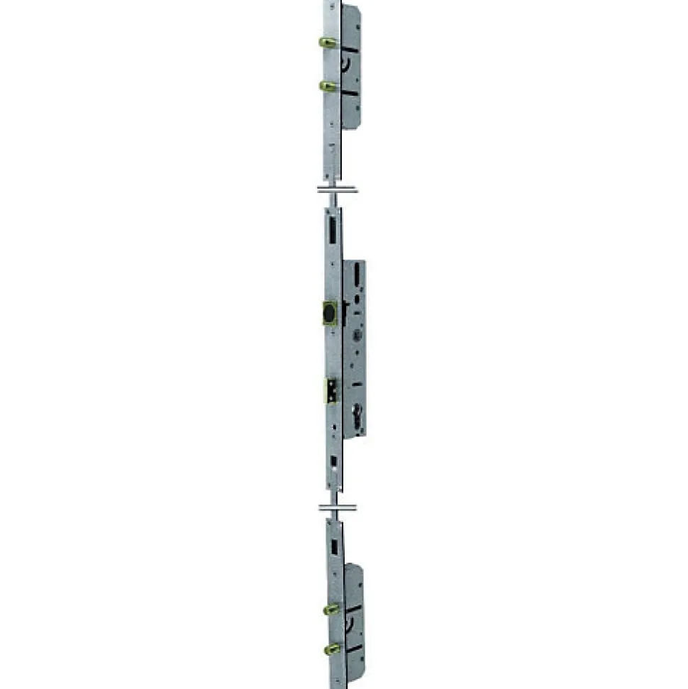 Serrure à larder 3 points TF pour profil acier pêne dormant demi-tour Série 6270 axe 30mm hauteur 1700mm - STREMLER - 6270.45.0