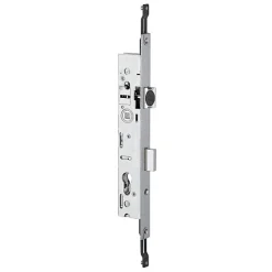 Serrure 3 points pêne dormant demi-tour 45mm pour tringle plate - STREMLER - 2270.45.TI