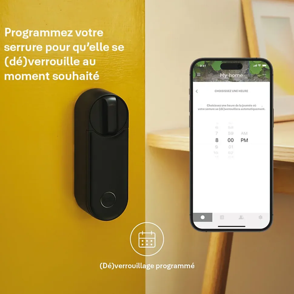 Serrure connectée Linus L2 Yale argent