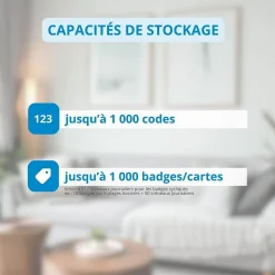 Serrure connectée locky-1 à code, badge et bluetooth