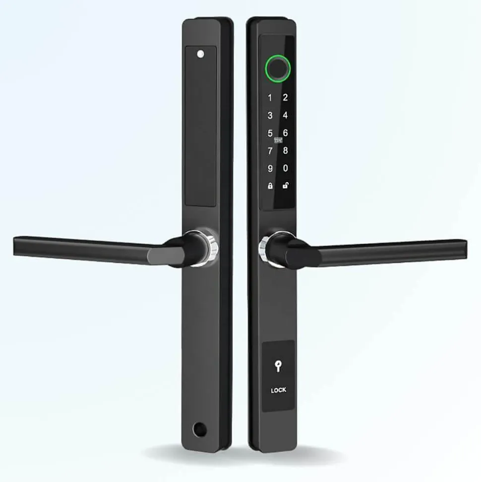 Serrure connectée locky-11 biométrique, code, badge et bluetooth - ultra fine