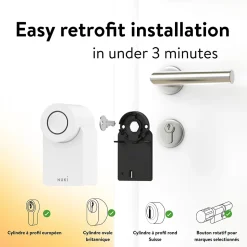 Serrure connectée Nuki Smart Lock Go blanche