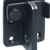 Serrure de porte coulissante, cadenas, loquet, serrure de porte, acier inoxydable, finition noir mat