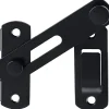 Serrure de porte coulissante, verrou de volet, verrou de porte avec vis, acier inoxydable, finition noir mat