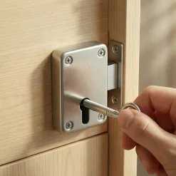 Serrure en applique l. 39 mm x H. 55 mm x EP. 9 mm