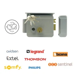 Serrure électrique droite/gauche - compatible visiophone - mémoire d'appel - faible consommation - Extel - 150011