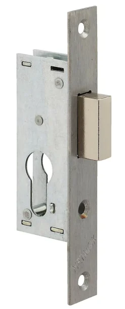 Serrure monopoint à larder profil étroit pêne dormant seul petit coffre Série 14 largeur 46mm - METALUX - F114460000