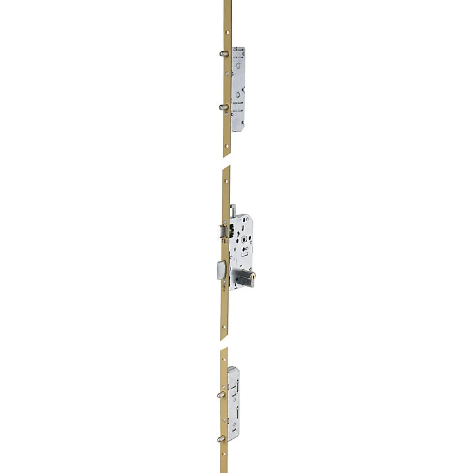 Serrure multipoints à larder 5 points 5900 SPN1 TRILOCK à entrebâilleur ecartement de pêne 100mm bout carré - VACHETTE - 15621000