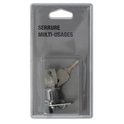 Serrure multi-usages en zamak avec écrou