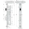 Serrure piscine monopoint double manoeuvre pêne dormant demi-tour 39mm - STREMLER - 2268.39.0