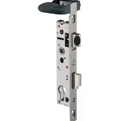 Serrure piscine monopoint double manoeuvre pêne dormant demi-tour 39mm - STREMLER - 2268.39.0