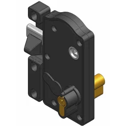 Serrure portail SRP01 Afbat noire pvc
