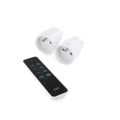Set 2 prises avec télécommande - blanc - DiO