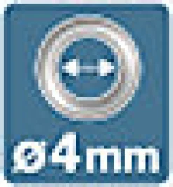 Set de 100 pièces oeillets Rapid Ø4mm