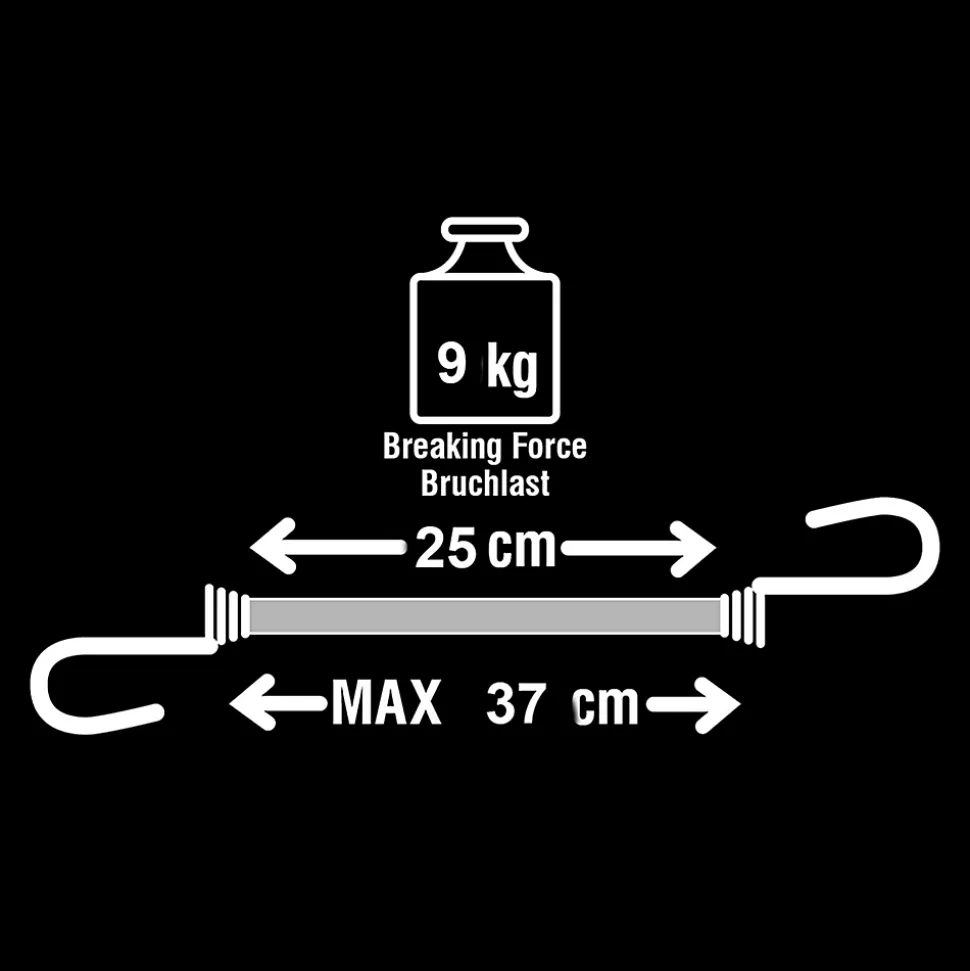 Set de 4 tendeurs 25mm x 4mm Master Lock