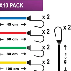 Set de rangement de 10 tendeurs Master Lock