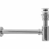 Siphon de lavabo + bonde REA Clic-Clac Chrome
