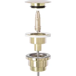 Siphon de lavabo + bonde Rea Gold