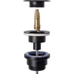 Siphon de lavabo + bonde Rea Old Black