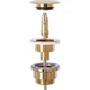 Siphon de lavabo + bonde Rea Rose Gold