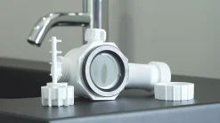 Siphon de lavabo Ondée Zen H.63.6 x ø32 mm
