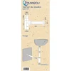 Siphon de lavabo réglable laiton 70mm Rousseau