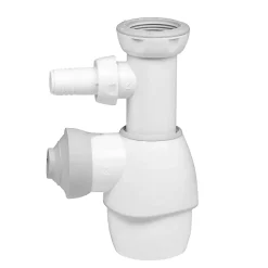 Siphon de lavabo universel blanc Wirquin